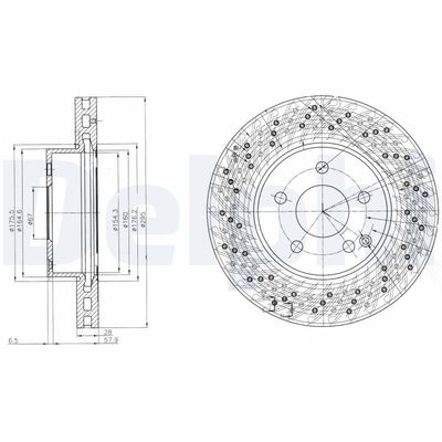 Brake Disc DELPHI BG4142