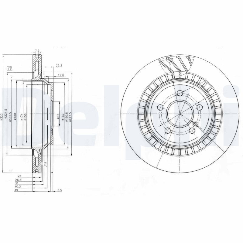 DELPHI BG4144 Brake Disc