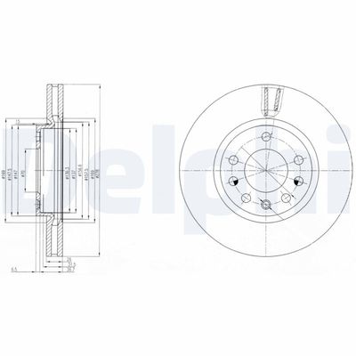 Brake Disc DELPHI BG4149