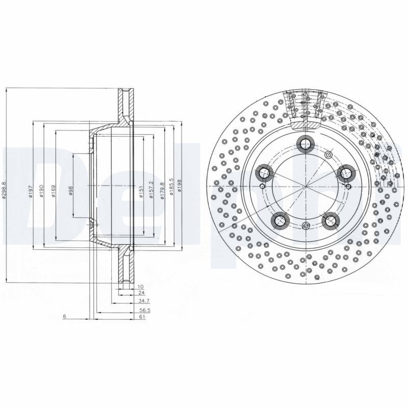 DELPHI BG4151 Brake Disc