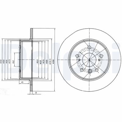 Brake Disc DELPHI BG4156