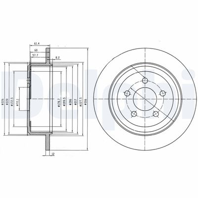 Brake Disc DELPHI BG4159