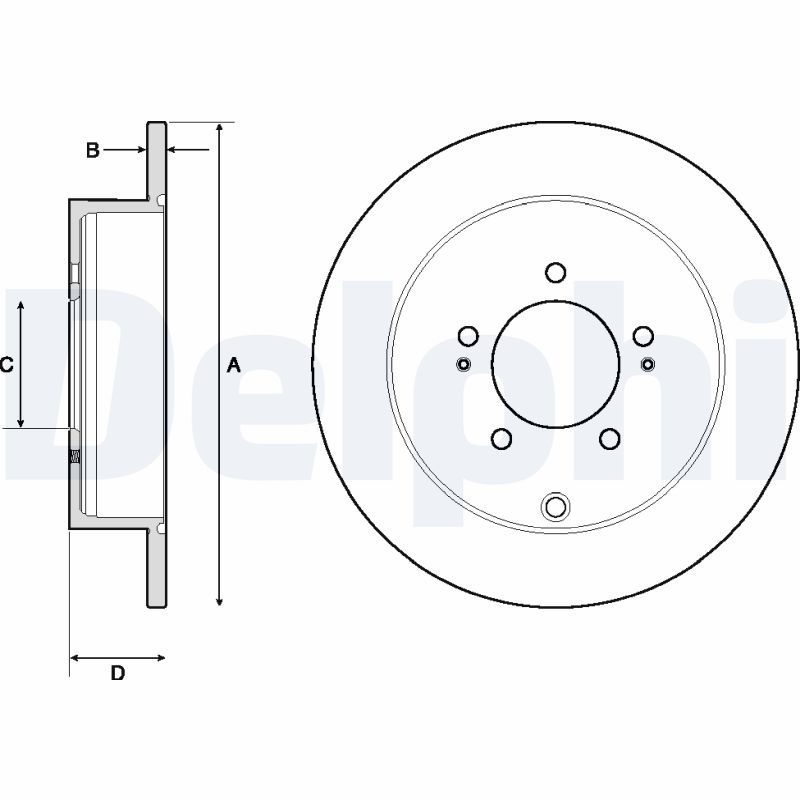 DELPHI BG4161 Brake Disc