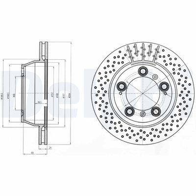 Brake Disc DELPHI BG4163