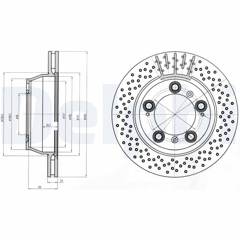 DELPHI BG4163C Brake Disc