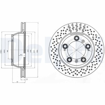 Brake Disc DELPHI BG4163C