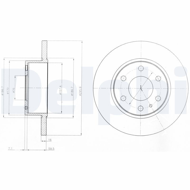DELPHI BG4164 Brake Disc