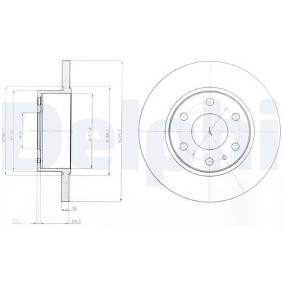 Brake Disc DELPHI BG4164