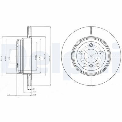 Brake Disc DELPHI BG4168