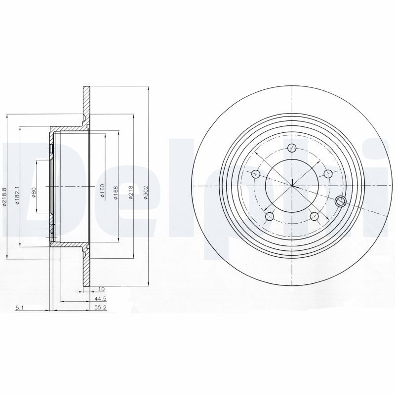 DELPHI BG4169 Brake Disc