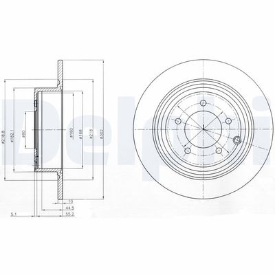 Brake Disc DELPHI BG4169