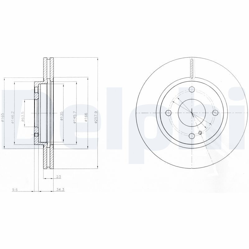 DELPHI BG4170 Brake Disc