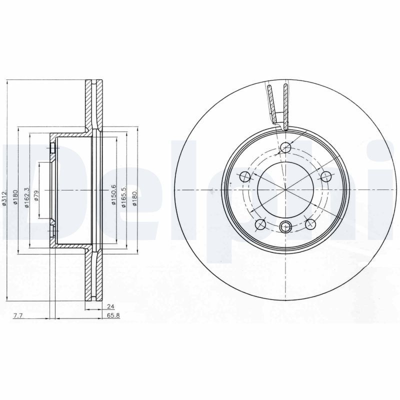 DELPHI BG4172 Brake Disc