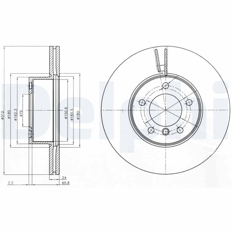 DELPHI BG4172C Brake Disc