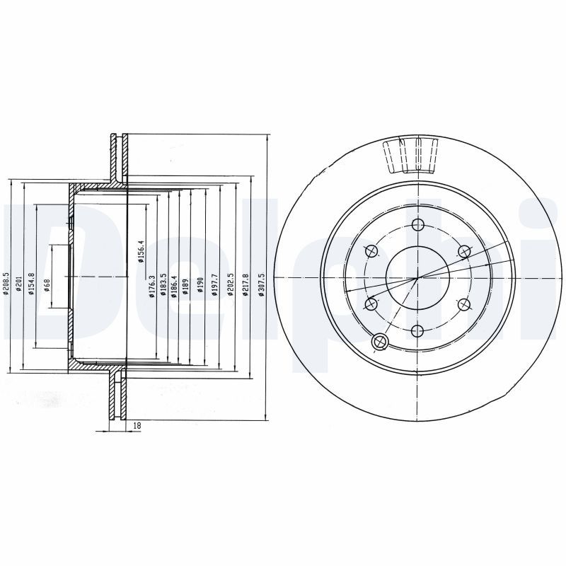 DELPHI BG4174 Brake Disc