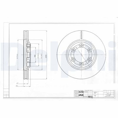 Brake Disc DELPHI BG4175