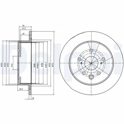 Brake Disc DELPHI BG4178