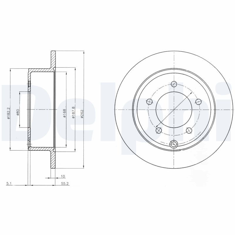 DELPHI BG4179 Brake Disc
