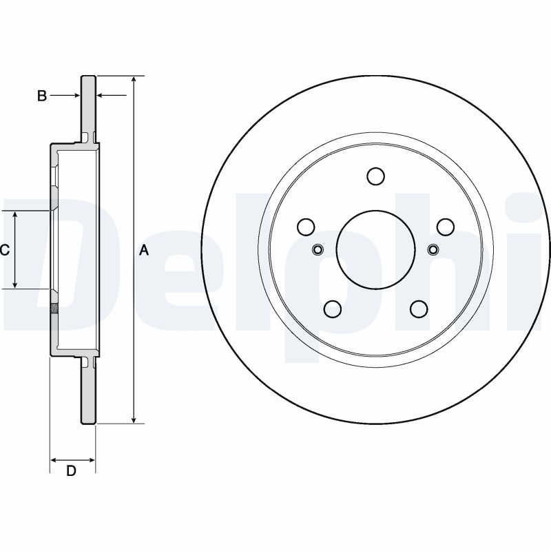 DELPHI BG4183C Brake Disc