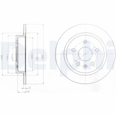 Brake Disc DELPHI BG4188
