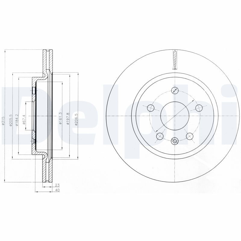 DELPHI BG4190 Brake Disc