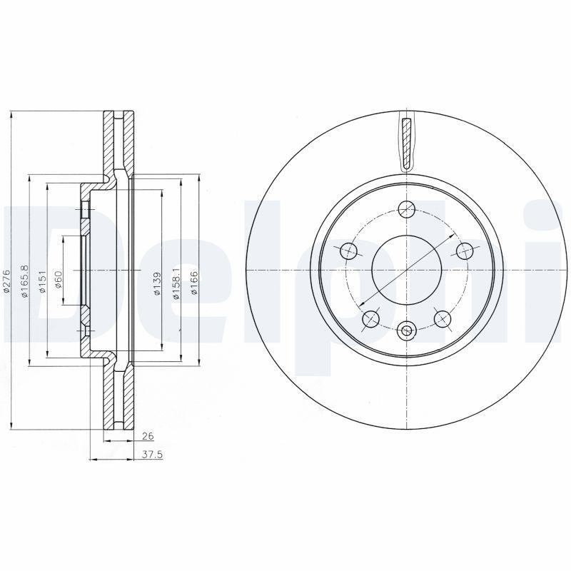 DELPHI BG4191 Brake Disc