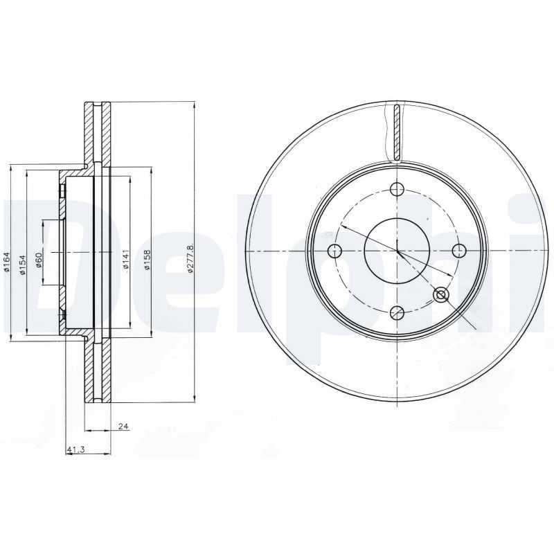 DELPHI BG4193 Brake Disc