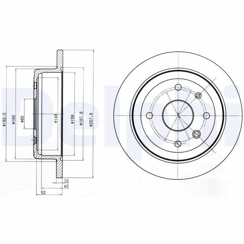 DELPHI BG4194 Brake Disc