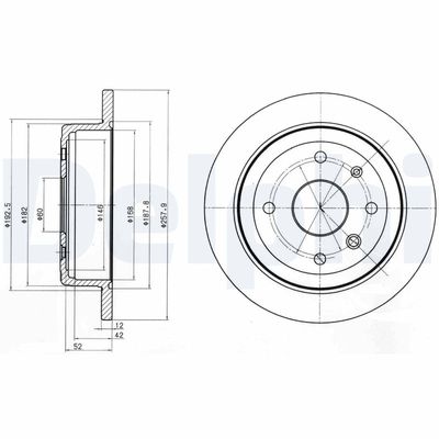 Brake Disc DELPHI BG4194