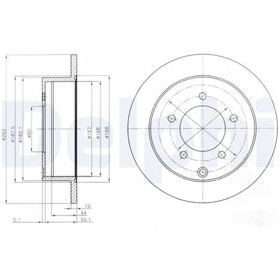 Brake Disc DELPHI BG4198