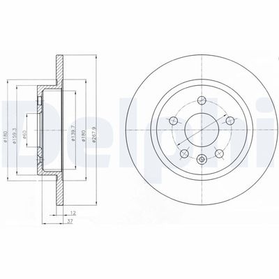 Brake Disc DELPHI BG4199