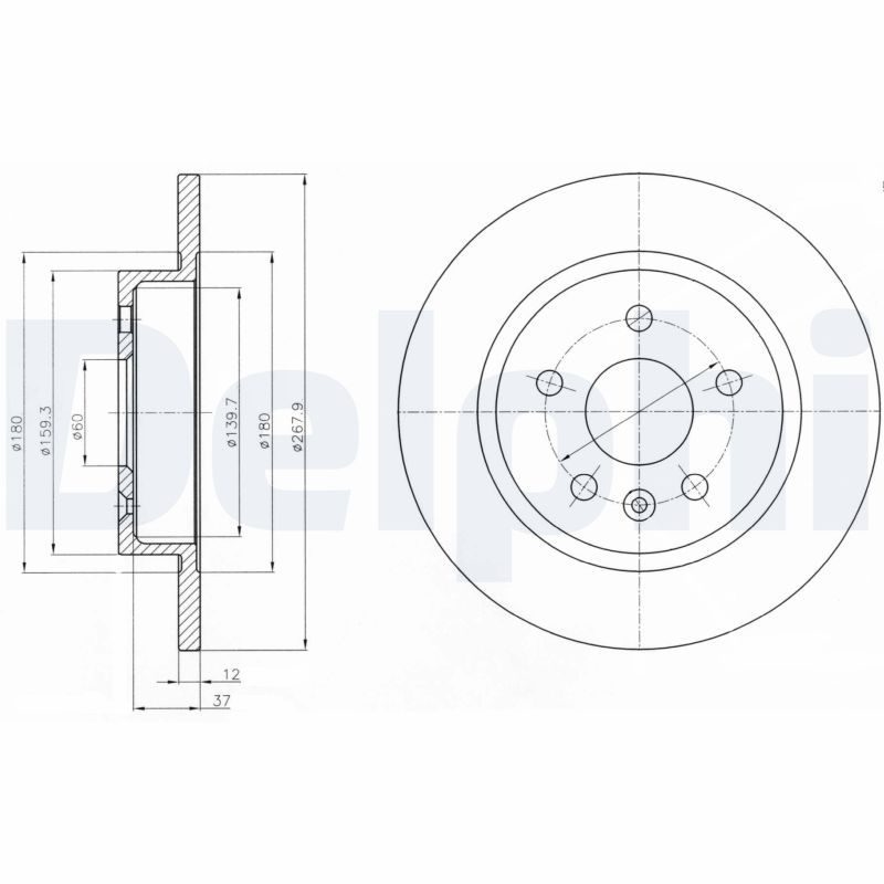 DELPHI BG4199C Brake Disc