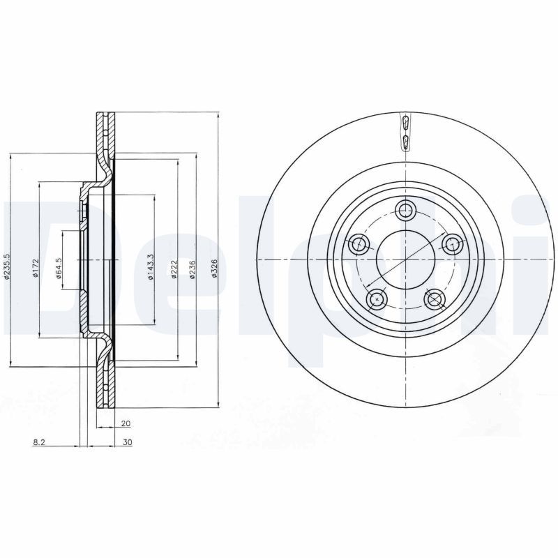 DELPHI BG4202 Brake Disc