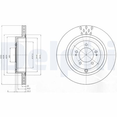 Brake Disc DELPHI BG4204