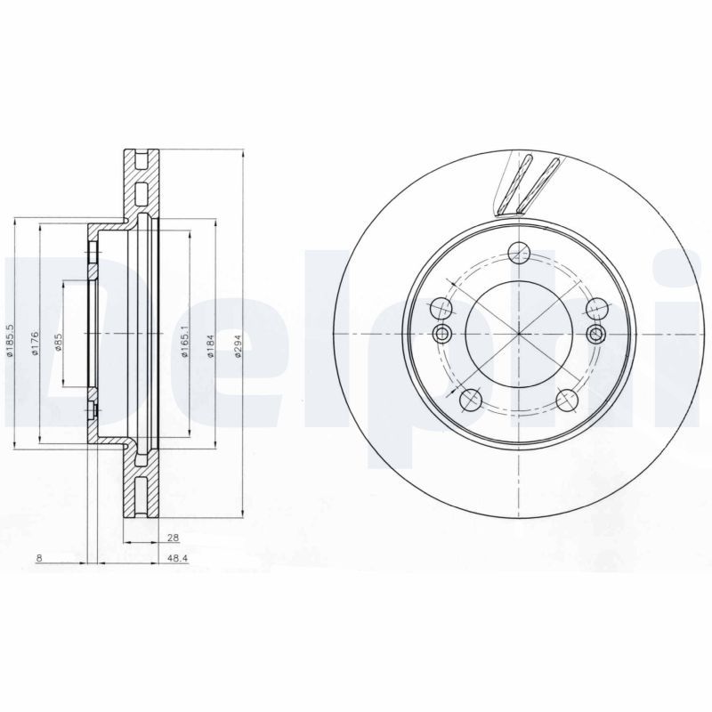 DELPHI BG4206 Brake Disc