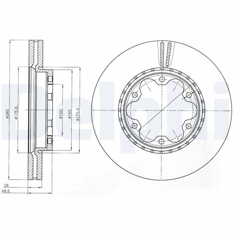 DELPHI BG4210 Brake Disc