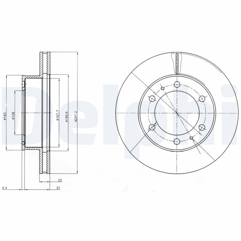 DELPHI BG4211C Brake Disc