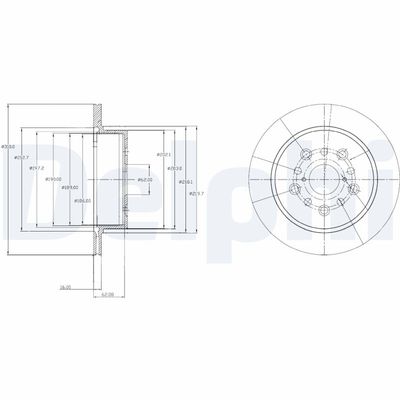 Brake Disc DELPHI BG4216