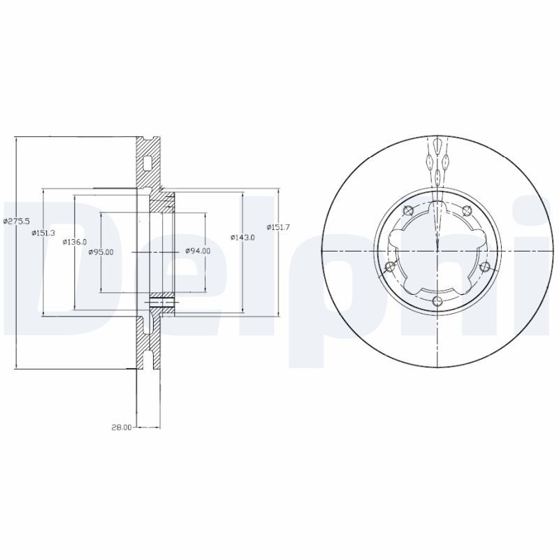 DELPHI BG4217 Brake Disc