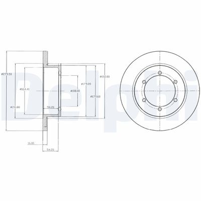 Brake Disc DELPHI BG4218