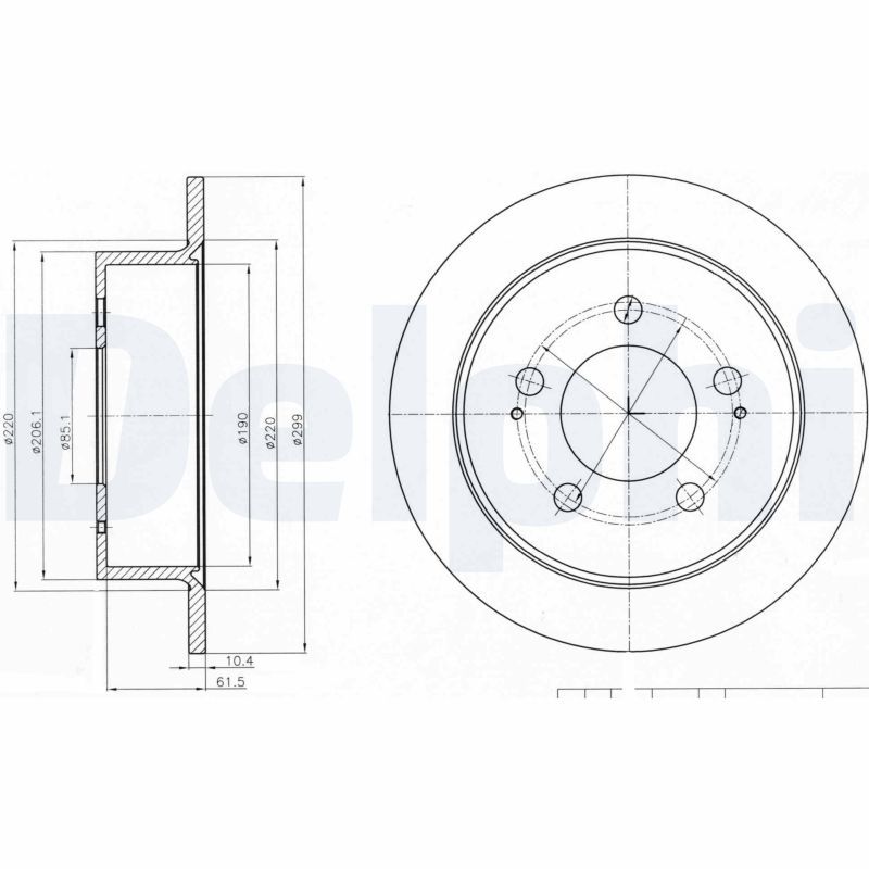 DELPHI BG4220 Brake Disc