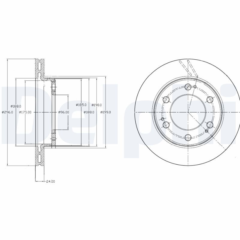 DELPHI BG4221 Brake Disc