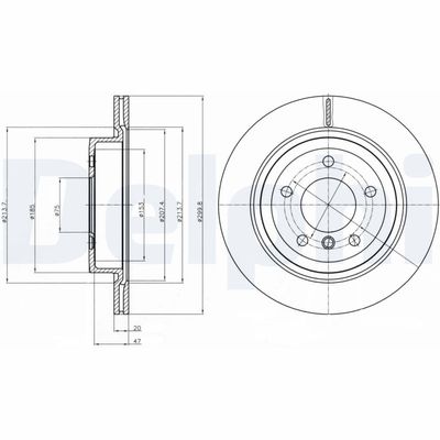Brake Disc DELPHI BG4223
