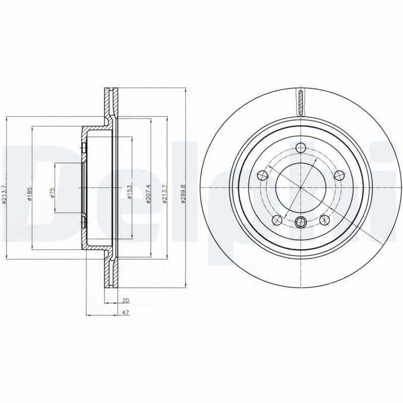 DELPHI BG4223C Brake Disc