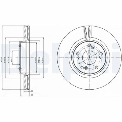 Brake Disc DELPHI BG4224