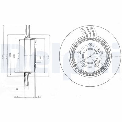 Brake Disc DELPHI BG4226