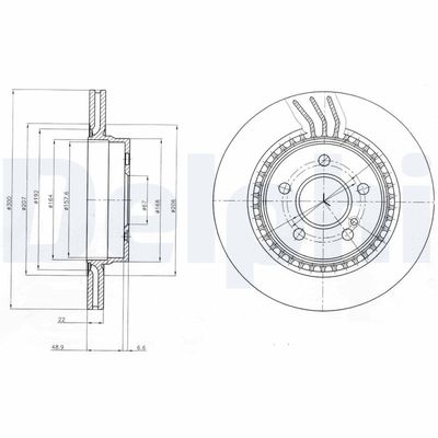 Brake Disc DELPHI BG4226C