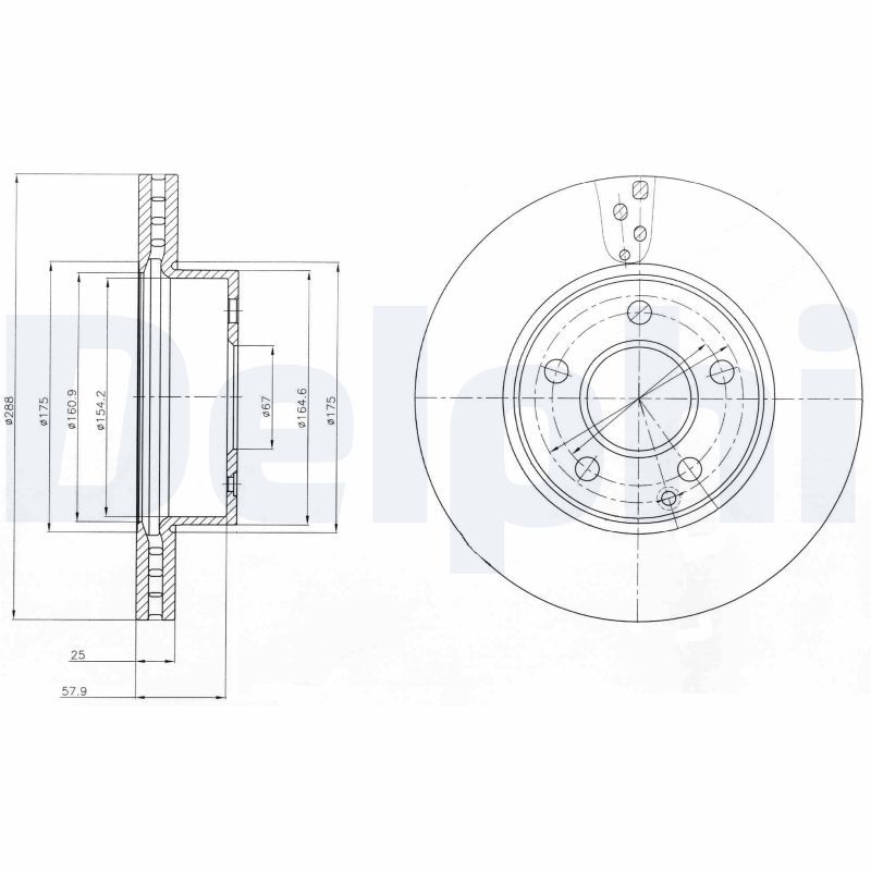 DELPHI BG4227 Brake Disc
