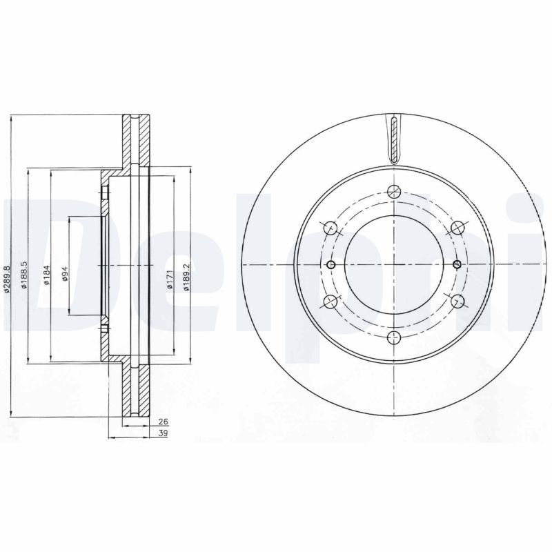DELPHI BG4229 Brake Disc