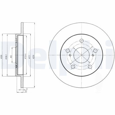 Brake Disc DELPHI BG4233